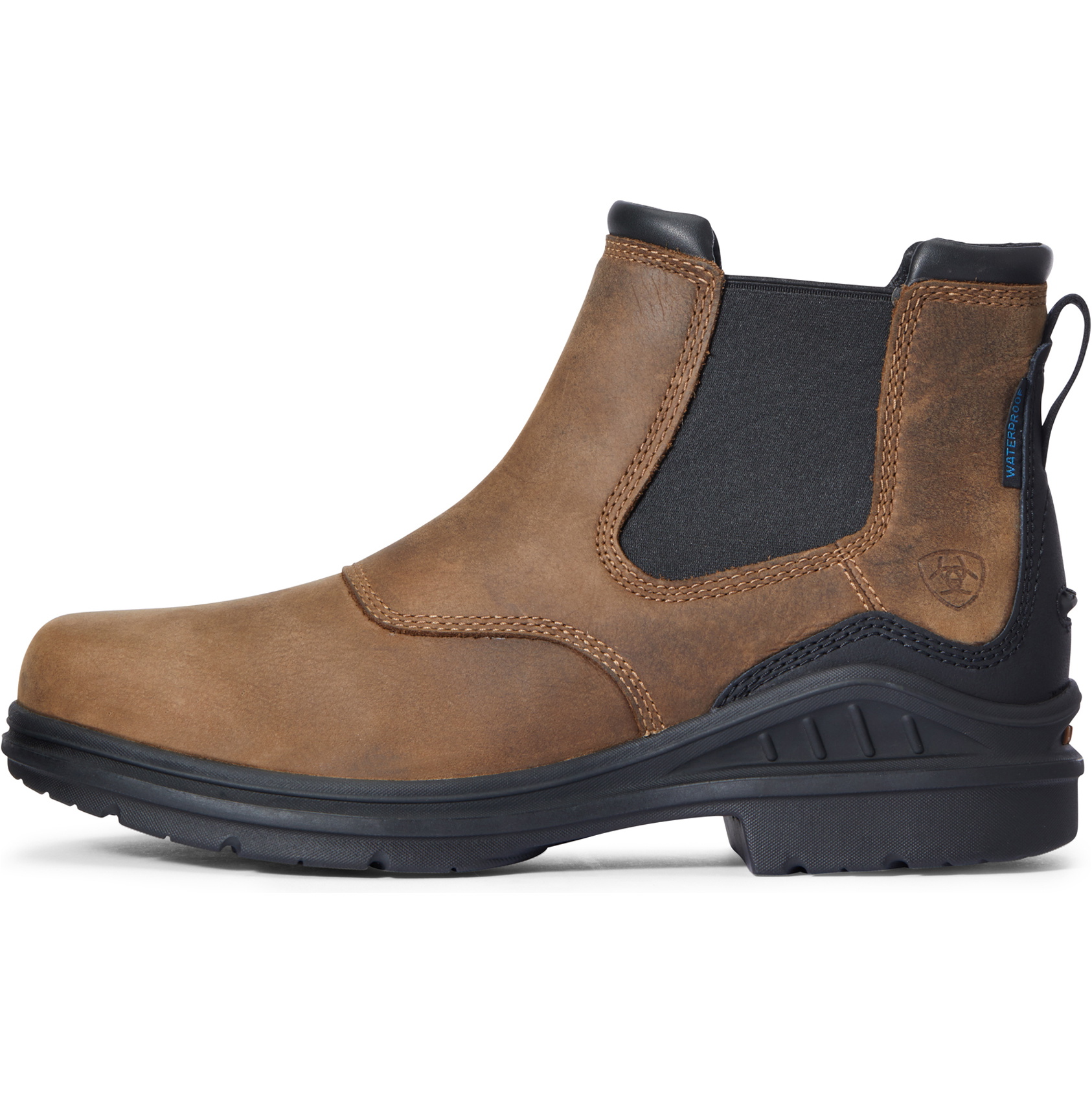 Ariat Womens Barnyard Chelsea II Waterproof Boot - Antique Brown